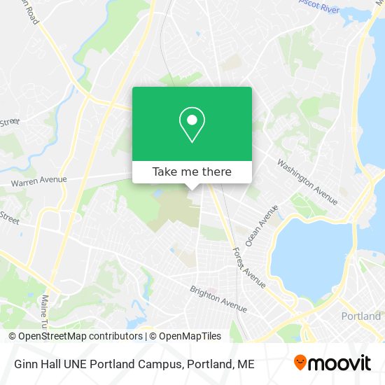 Une Portland Campus Map How To Get To Ginn Hall Une Portland Campus In Portland, Me By Bus?