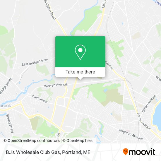 BJ's Wholesale Club Gas map