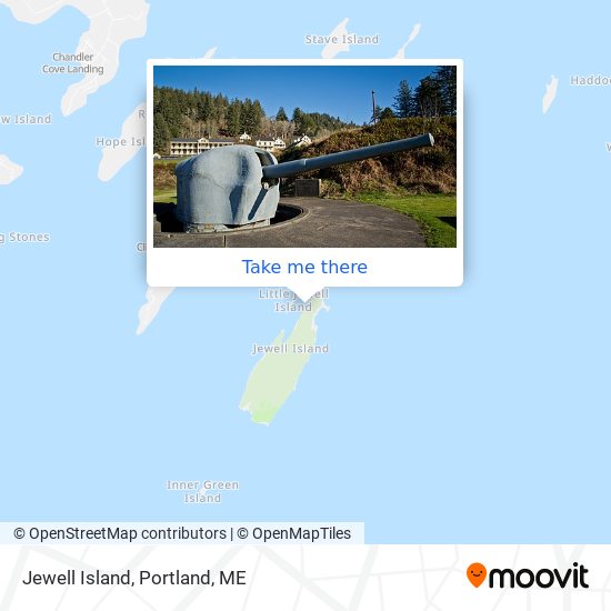Jewell Island map