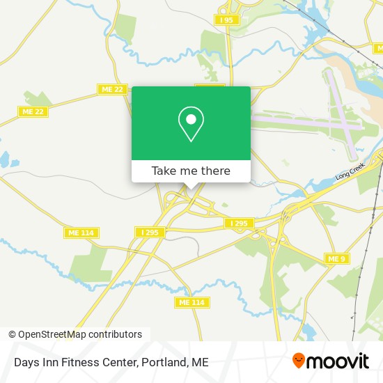 Mapa de Days Inn Fitness Center