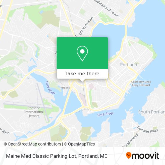 Maine Med Classic Parking Lot map