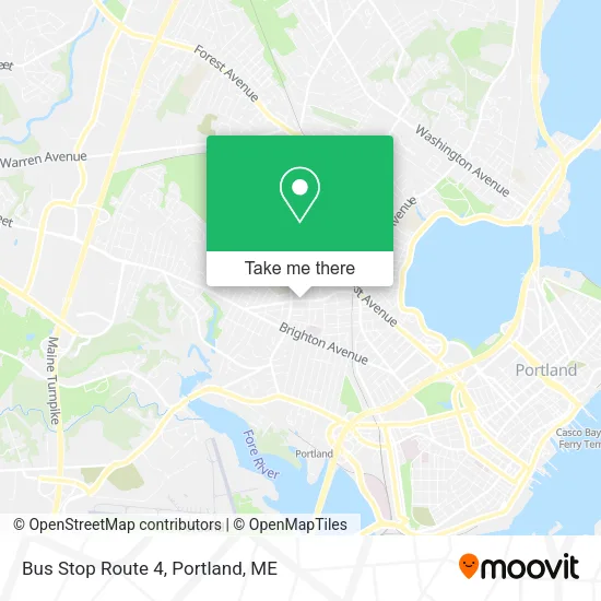 Bus Stop Route 4 map