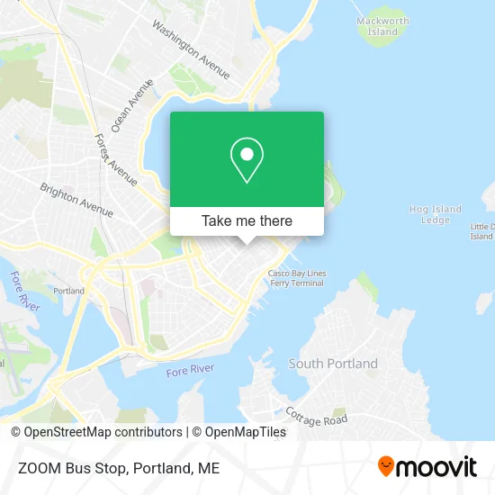 ZOOM Bus Stop map