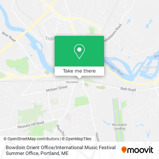 Bowdoin Orient Office / International Music Festival Summer Office map