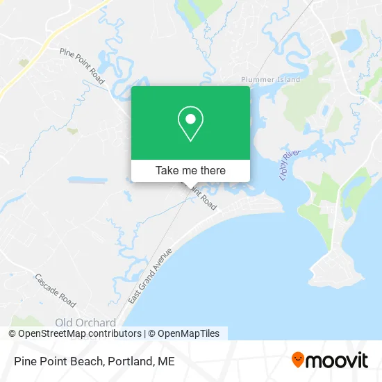 Pine Point Beach map