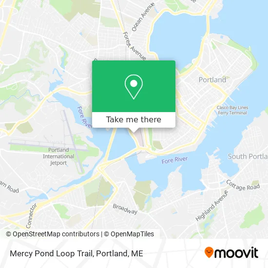 Mercy Pond Loop Trail map