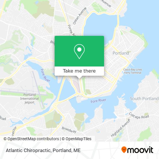 Atlantic Chiropractic map