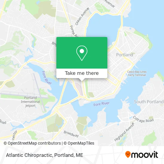 Atlantic Chiropractic map