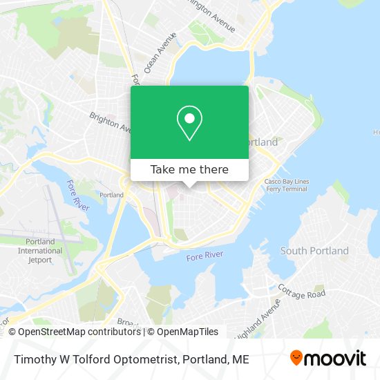 Mapa de Timothy W Tolford Optometrist