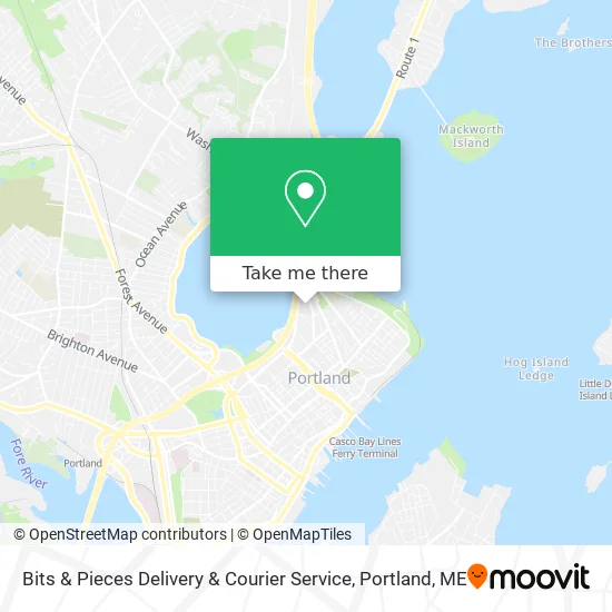 Mapa de Bits & Pieces Delivery & Courier Service