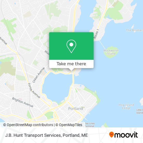 J.B. Hunt Transport Services map