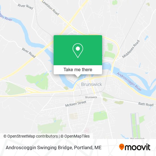 Androscoggin Swinging Bridge map