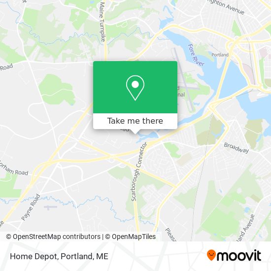 Home Depot map