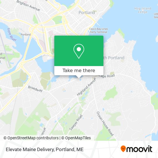 Elevate Maine Delivery map