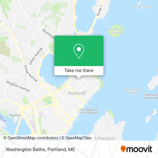 Mapa de Washington Baths