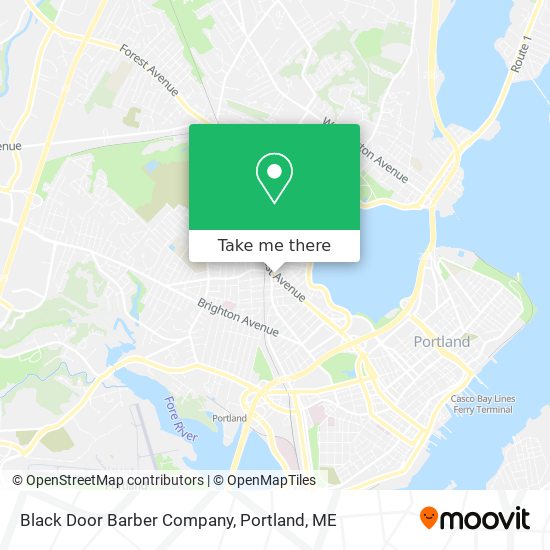 Black Door Barber Company map