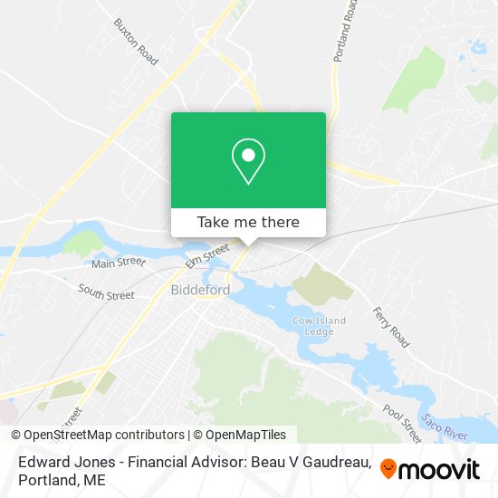 Mapa de Edward Jones - Financial Advisor: Beau V Gaudreau