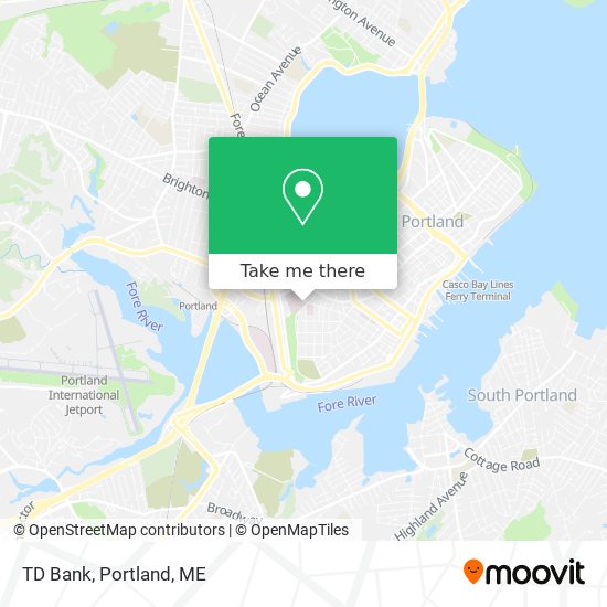 TD Bank map