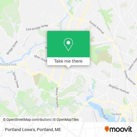 Portland Lowe's map