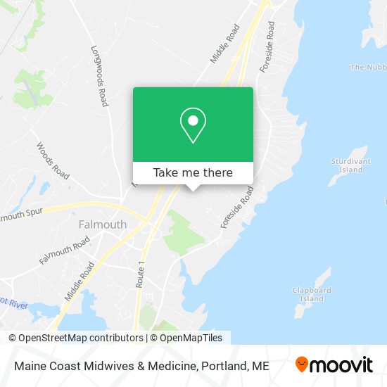 Maine Coast Midwives & Medicine map
