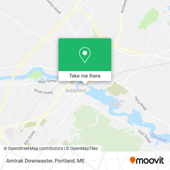 Amtrak Downeaster map