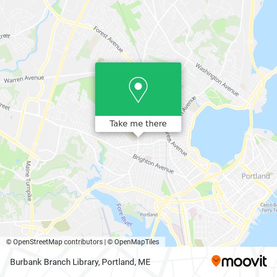 Burbank Branch Library map