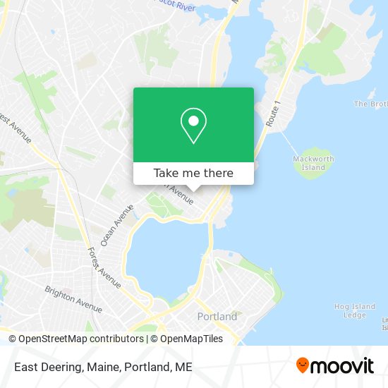 East Deering, Maine map