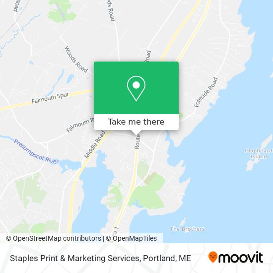 Staples Print & Marketing Services map