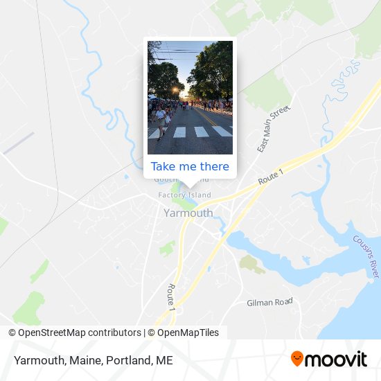 Yarmouth, Maine map