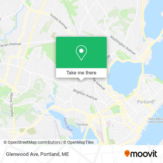 Glenwood Ave map