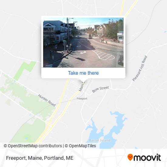 Freeport, Maine map