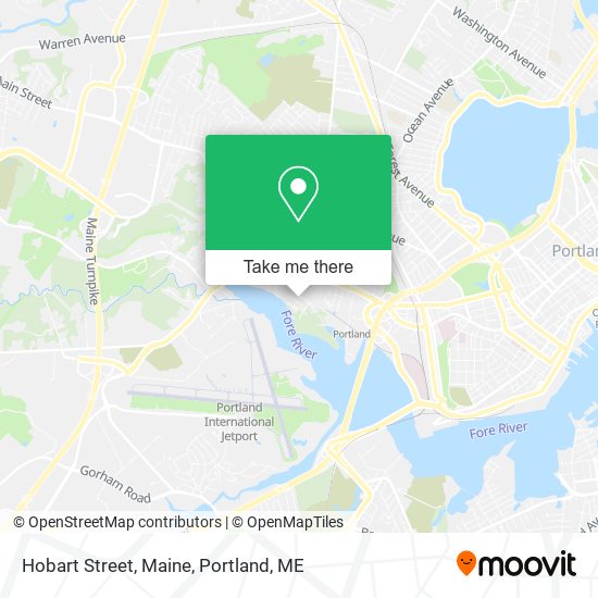 Hobart Street, Maine map