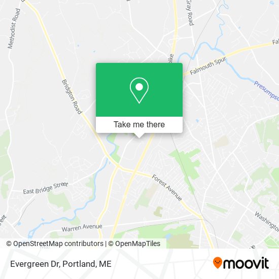 Evergreen Dr map