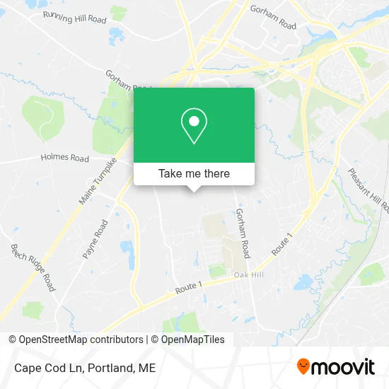 Cape Cod Ln map