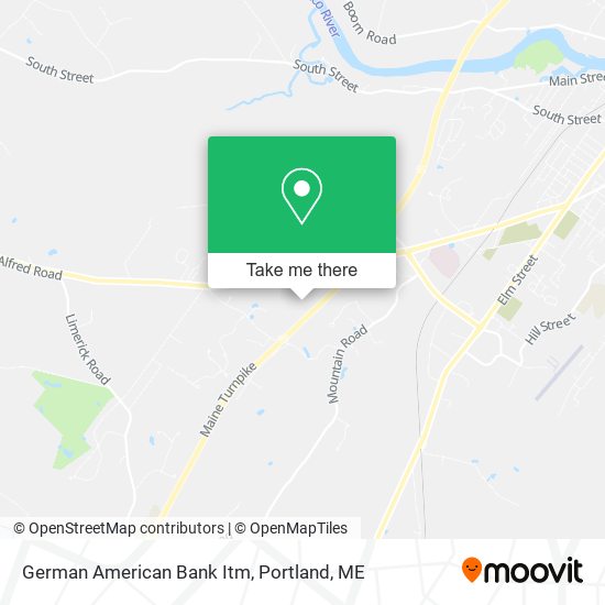 German American Bank Itm map