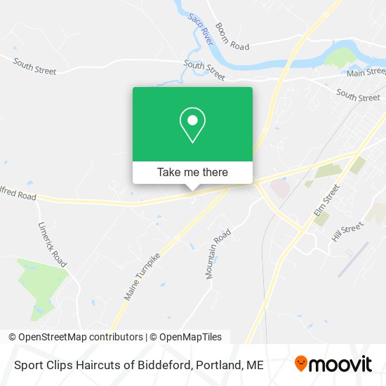 Sport Clips Haircuts of Biddeford map
