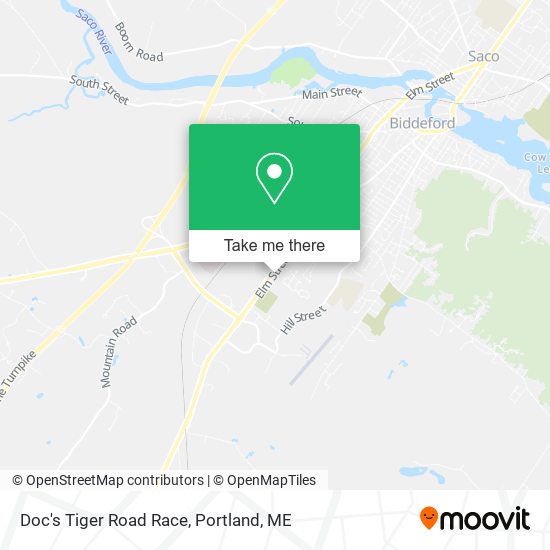 Doc's Tiger Road Race map