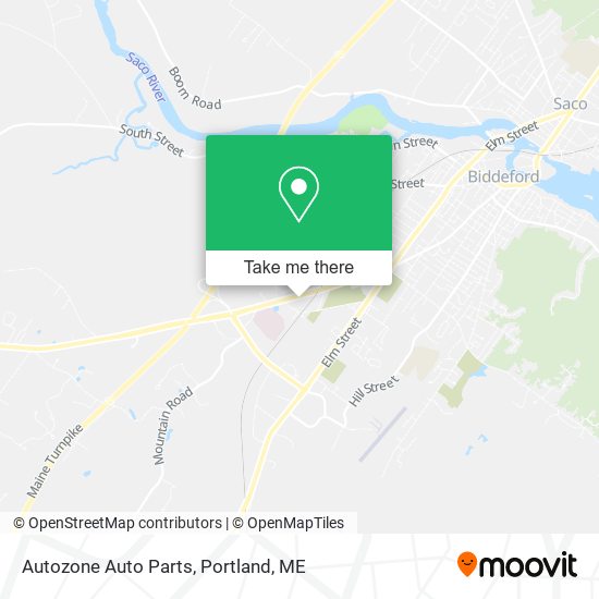 Autozone Auto Parts map