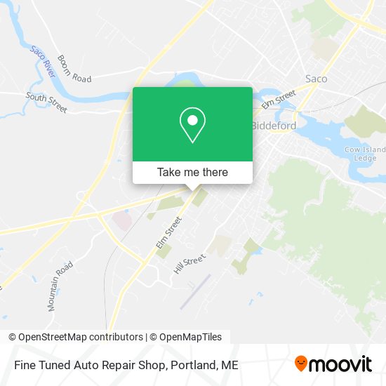 Fine Tuned Auto Repair Shop map