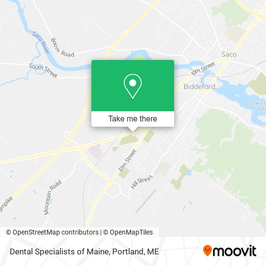 Dental Specialists of Maine map