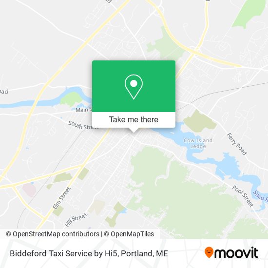 Biddeford Taxi Service by Hi5 map