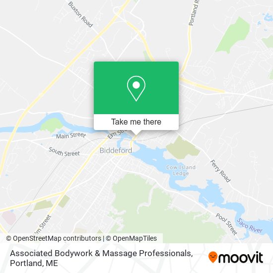 Associated Bodywork & Massage Professionals map