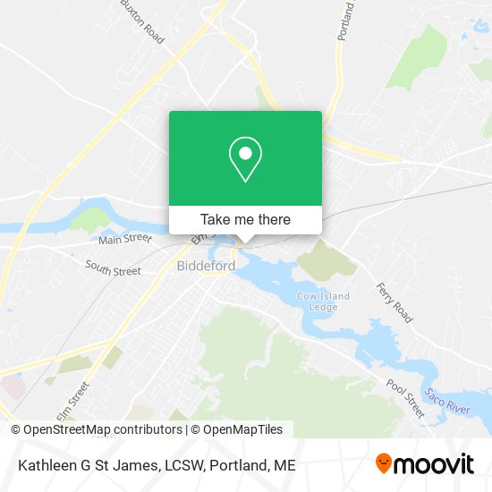 Kathleen G St James, LCSW map