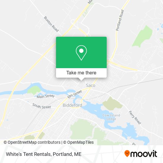 White's Tent Rentals map