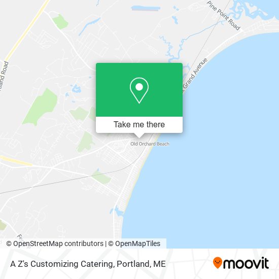 A Z's Customizing Catering map