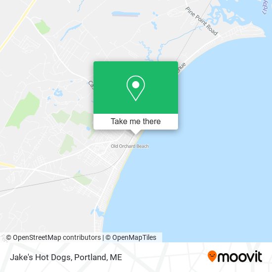 Jake's Hot Dogs map