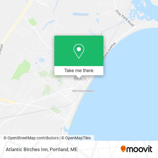 Atlantic Birches Inn map