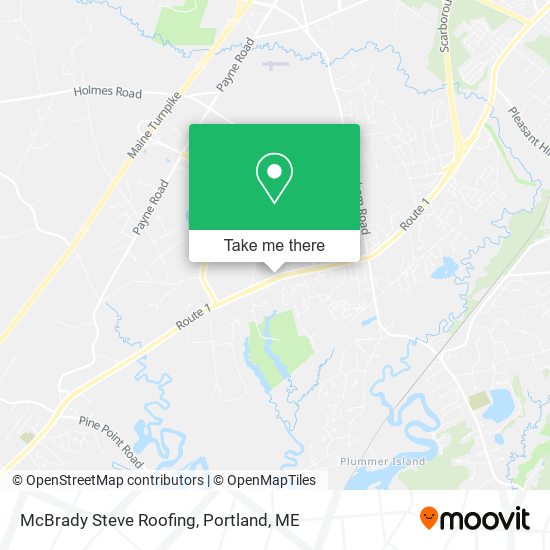 McBrady Steve Roofing map