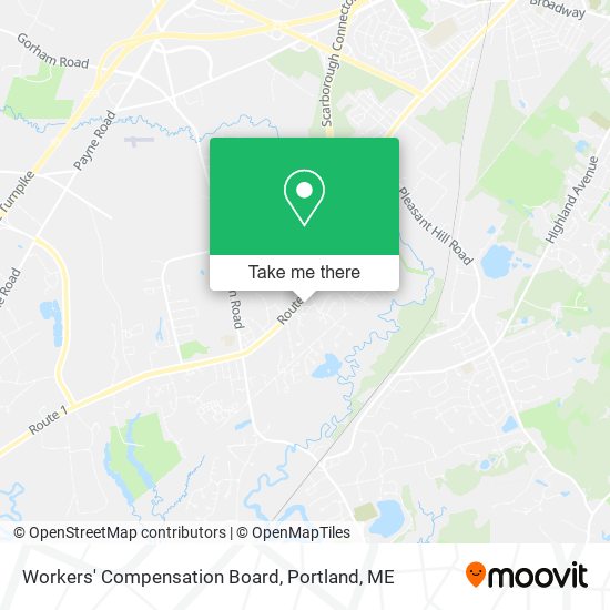 Workers' Compensation Board map