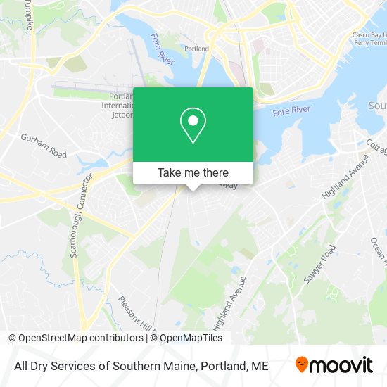 All Dry Services of Southern Maine map